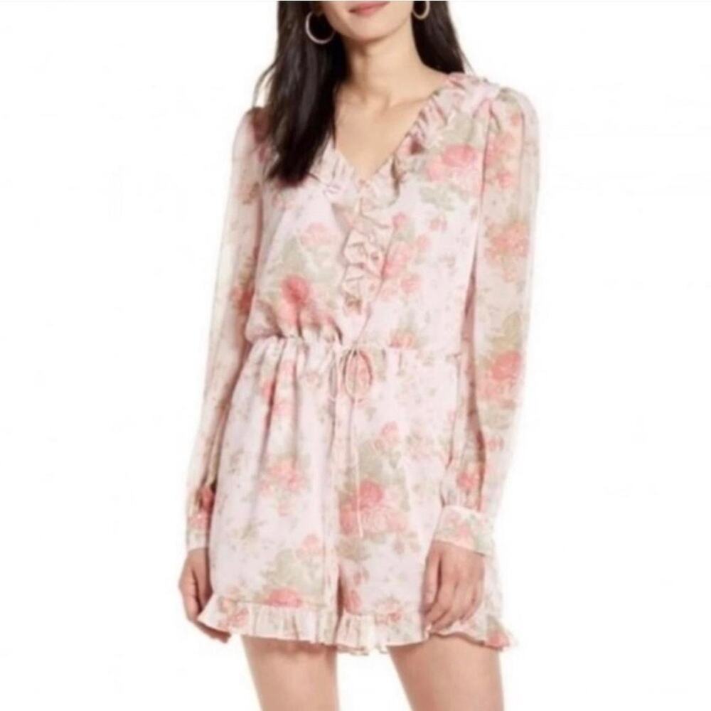 Rachel Parcell Floral Pink Playsuit NWT Small